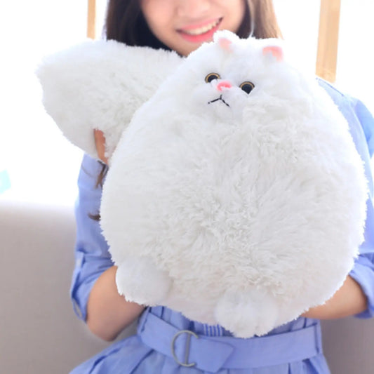 Cute Persian Cat Plush Toy | Fluffy White Cat Soft Toy for Kids & Girls