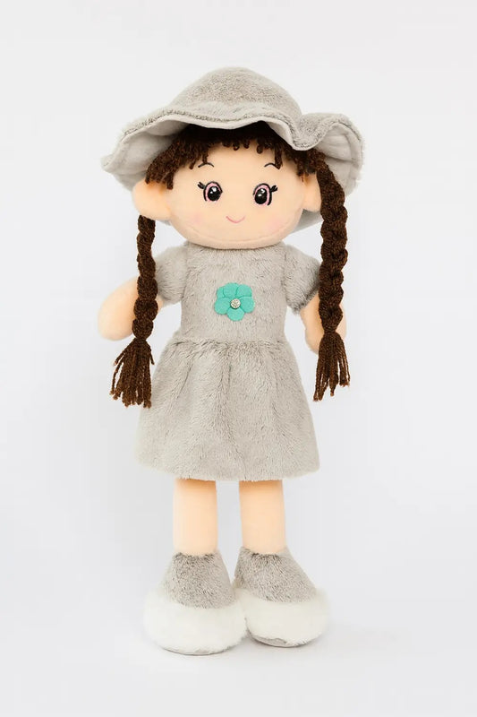 Cute Girl Plush Doll with Hat | Soft Stuffed Doll Toy for Kids & Girls