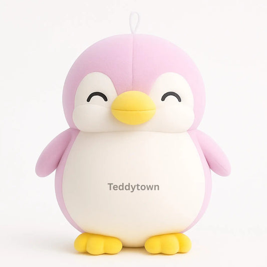 Cute Happy Penguin Plush Toy | Soft Kawaii Penguin Stuffed Toy for Kids