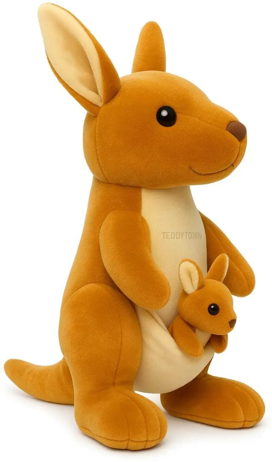 Mother Kangaroo Plush Toy with Baby | Cute Kangaroo Soft Toy for Kids