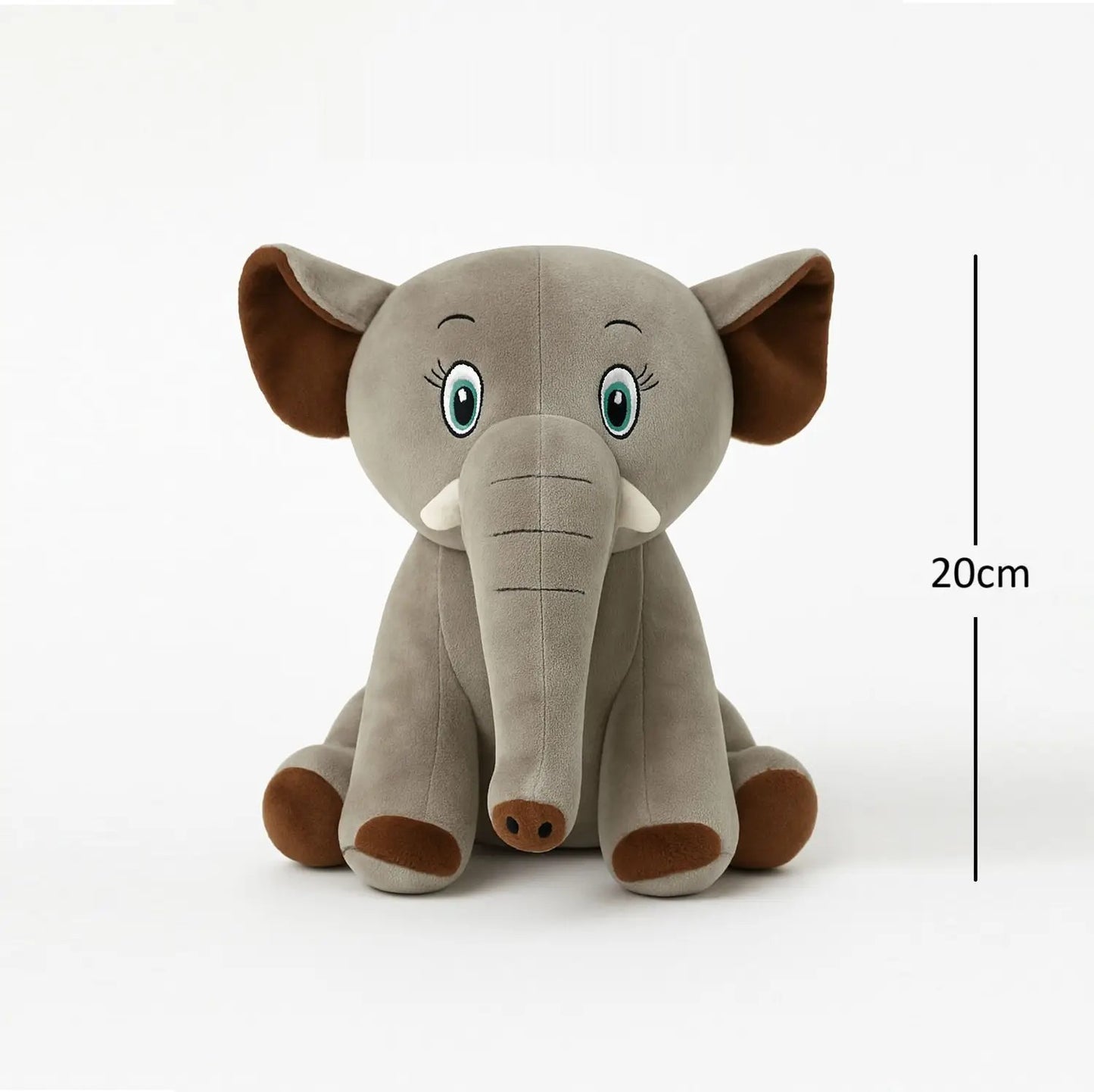 Cute Elephant Plush Soft Toy for Kids | Cuddly Stuffed Elephant Teddy 20cm